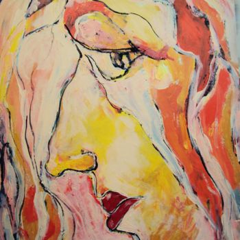 Peinture intitulée "fernandina" par Maggiolo, Œuvre d'art originale, Acrylique