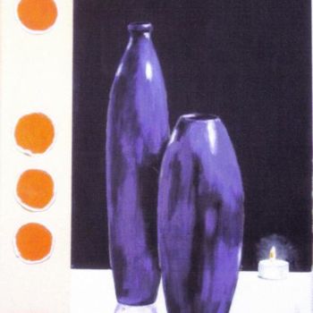Malerei mit dem Titel "Zen attitude" von Marguerite Rodriguez, Original-Kunstwerk, Öl