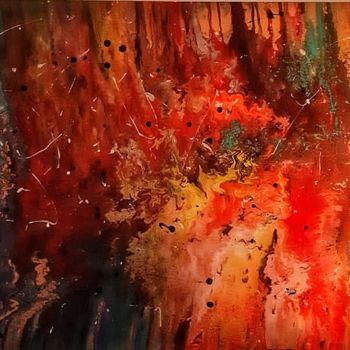 Pittura intitolato "Rouge" da Martina Montagni, Opera d'arte originale, Acrilico
