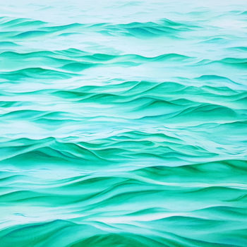 Painting titled "Seascape and ocean…" by Svetlana Lileeva, Original Artwork, Watercolor
