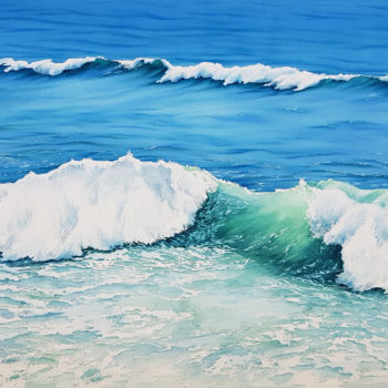 绘画 标题为“Seascape and splash…” 由Svetlana Lileeva, 原创艺术品, 水彩