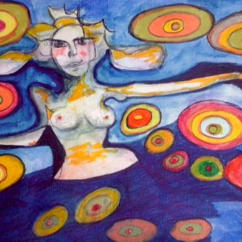 Painting titled "Baigneuse" by Magil, Original Artwork