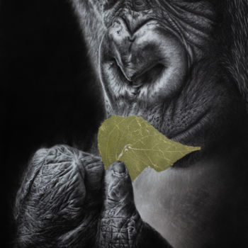 图画 标题为“Respire” 由Magali Lapeyre-Mirande, 原创艺术品, 铅笔