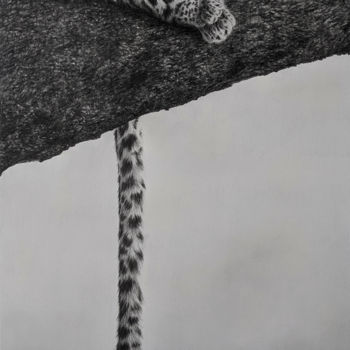 图画 标题为“Là haut” 由Magali Lapeyre-Mirande, 原创艺术品, 铅笔