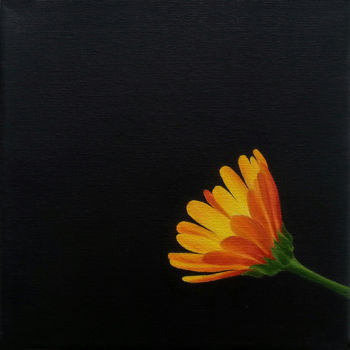Peinture intitulée "Marigold" par Rita Magos, Œuvre d'art originale, Huile