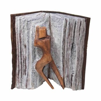 Skulptur mit dem Titel "Il faut savoir tour…" von Martine Magritte, Original-Kunstwerk, Holz