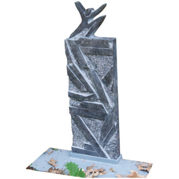 雕塑 标题为“Moi le premier” 由Martine Magritte, 原创艺术品, 石