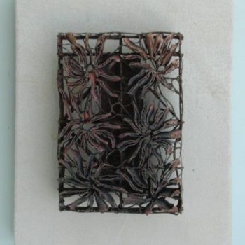 Sculpture intitulée "Antique Batik Stamp…" par Hyder, Œuvre d'art originale