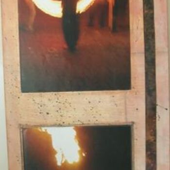 Peinture intitulée "Fire the Works" par Hyder, Œuvre d'art originale, Huile