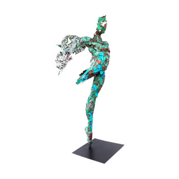 Sculpture titled "The Dancer" by Mahesh Chathuranga Ekanayake, Original Artwork, Metals