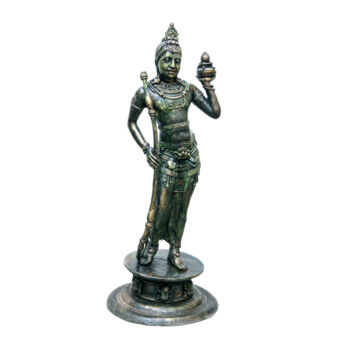 Sculpture intitulée "The Temple Guard" par Mahesh Chathuranga Ekanayake, Œuvre d'art originale, Métaux