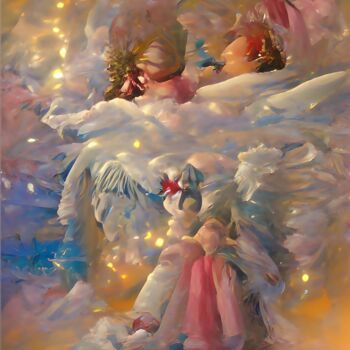 Digital Arts titled "Angels in dream" by Mahesh Tolani, Original Artwork, 2D Digital Work