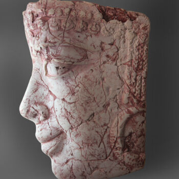 Sculpture titled "Mesopotamian Girlfr…" by Mahesh Anjarlekar, Original Artwork, Ceramics