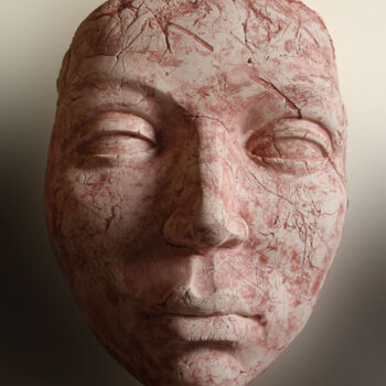 Sculpture intitulée "Portrait of muse" par Mahesh Anjarlekar, Œuvre d'art originale, Céramique