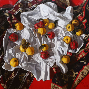 Картина под названием "Autumn 36-2" - Mahir Rahimov, Подлинное произведение искусства, Масло Установлен на Деревянная рама д…