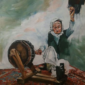 Malerei mit dem Titel "Untitled" von Mahjoob Zohourian, Original-Kunstwerk, Acryl