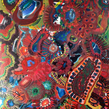 Pintura titulada "Chaos" por Michella Ahm, Obra de arte original, Acrílico