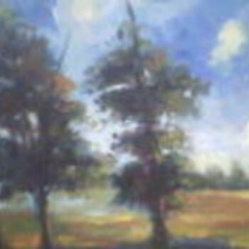 Painting titled "view1" by Mahmoud Bekkara, Original Artwork, Oil