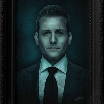 Digital Arts titled "Harvey Specter" by Mahmood Maher, Original Artwork, Digital Painting