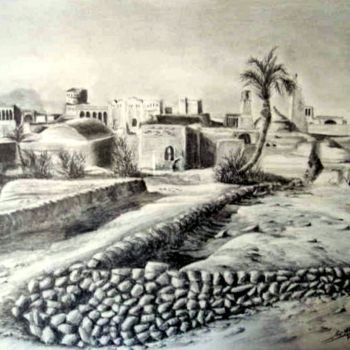 Zeichnungen mit dem Titel "Anar (désert d'Iran)" von Mahtab, Original-Kunstwerk, Andere