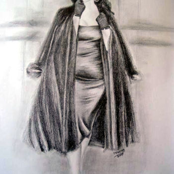 Drawing titled "sweet Marilyn" by Mahtab, Original Artwork, Other