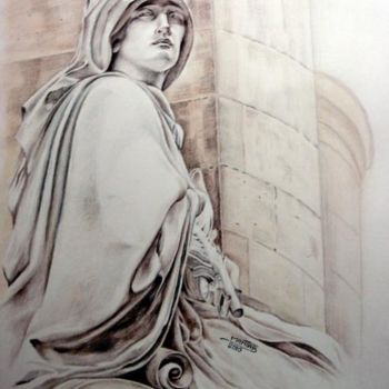 Drawing titled "Mystère" by Mahtab, Original Artwork, Other