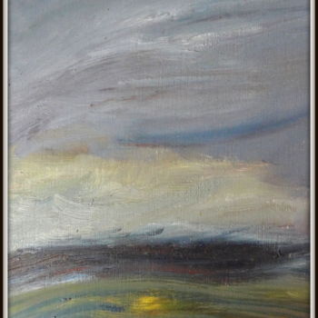 Painting titled "atmosphère lourde e…" by Maï Laffargue, Original Artwork, Oil