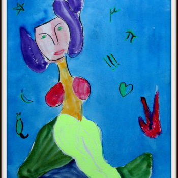 Painting titled "Elsa : hommage à Ch…" by Maï Laffargue, Original Artwork, Other