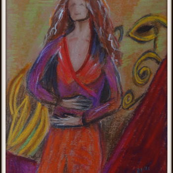 Painting titled "La belle a des ennu…" by Maï Laffargue, Original Artwork, Other