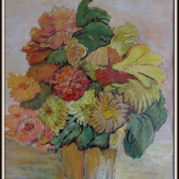 Schilderij getiteld "Fleurs variées  : u…" door Maï Laffargue, Origineel Kunstwerk
