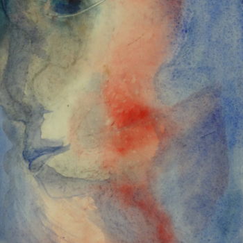 Peinture intitulée "Parfois, je deviens…" par Maï Laffargue, Œuvre d'art originale, Aquarelle