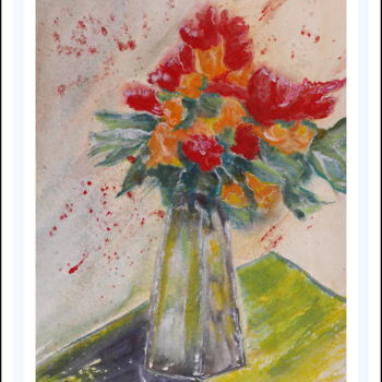 Картина под названием "Bouquet de joies (2)" - Maï Laffargue, Подлинное произведение искусства