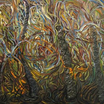 Peinture intitulée "Rhythm" par Maia Stefana Oprea, Œuvre d'art originale, Huile