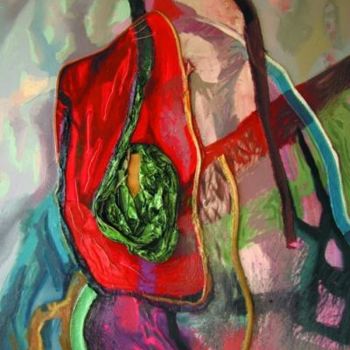Painting titled "Boiling I" by Maia Stefana Oprea, Original Artwork, Oil