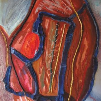 Painting titled "Boiling IV" by Maia Stefana Oprea, Original Artwork, Oil