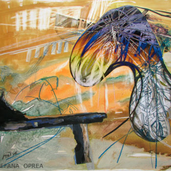 Peinture intitulée "Propulsion" par Maia Stefana Oprea, Œuvre d'art originale, Huile