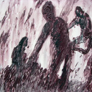 Peinture intitulée "Terre Ferme XIII" par Maia Stefana Oprea, Œuvre d'art originale, Huile