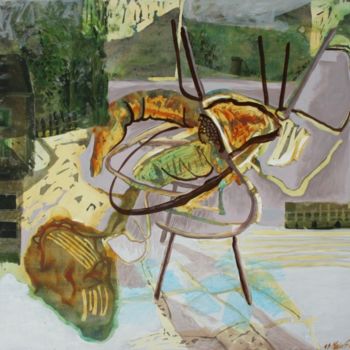 제목이 "Chaise en osier"인 미술작품 Maia Stefana Oprea로, 원작, 기름