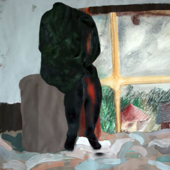 Картина под названием "Dusk" - Maia Stefana Oprea, Подлинное произведение искусства, Аэрограф