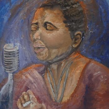 Pintura intitulada "La chanteuse" por Maier Salomé, Obras de arte originais