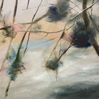 Painting titled "Ein Fluss in Masuren" by Marek Raminski, Original Artwork, Oil