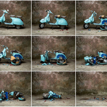 Photographie intitulée "Moto" par Filipe Condado, Œuvre d'art originale, Photographie numérique