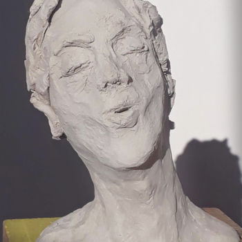 Sculpture titled "05-arturo-1.jpg" by Christina Clemente, Original Artwork, Terra cotta