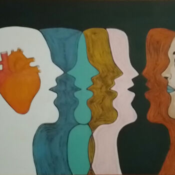 Painting titled "Seven You" by Mailson Souza, Original Artwork, Acrylic