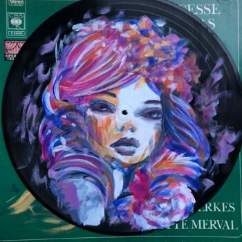 Malerei mit dem Titel "Muse" von Maïlys Painting, Original-Kunstwerk, Acryl Auf Andere starre Platte montiert