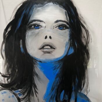 "Femme portrait 3" başlıklı Tablo Maïlys Painting tarafından, Orijinal sanat, Akrilik Plastik cam üzerine monte edilmiş
