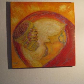 Painting titled "visage" by Mai, Original Artwork