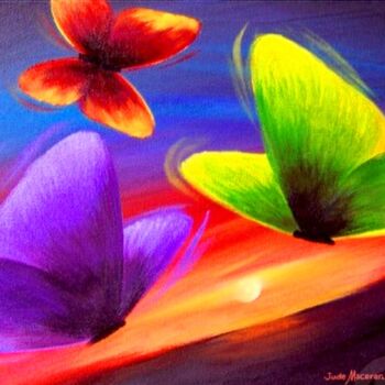 Картина под названием "mariposas." - Maite Rivera, Подлинное произведение искусства