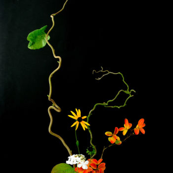 Handwerk mit dem Titel "Ikebana style libre" von Thai Mai Van, Original-Kunstwerk