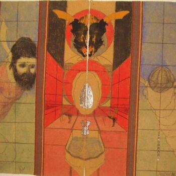 Pittura intitolato "Mullahs never" da Maiwandol, Opera d'arte originale, Acrilico